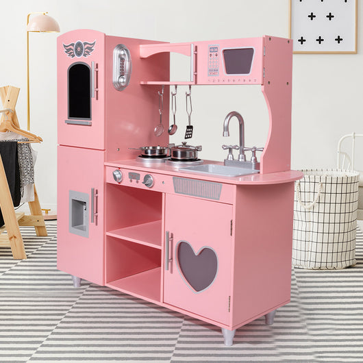 Cocina de Juguete Infantil de Madera con Accesorios Realistas - Image 2