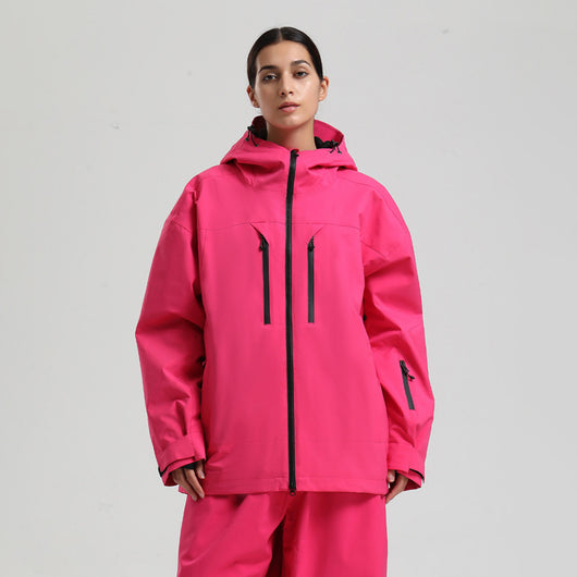 Chaqueta Esquí Hombre Impermeable Transpirable Corte Holgado con Cierre - Image 4