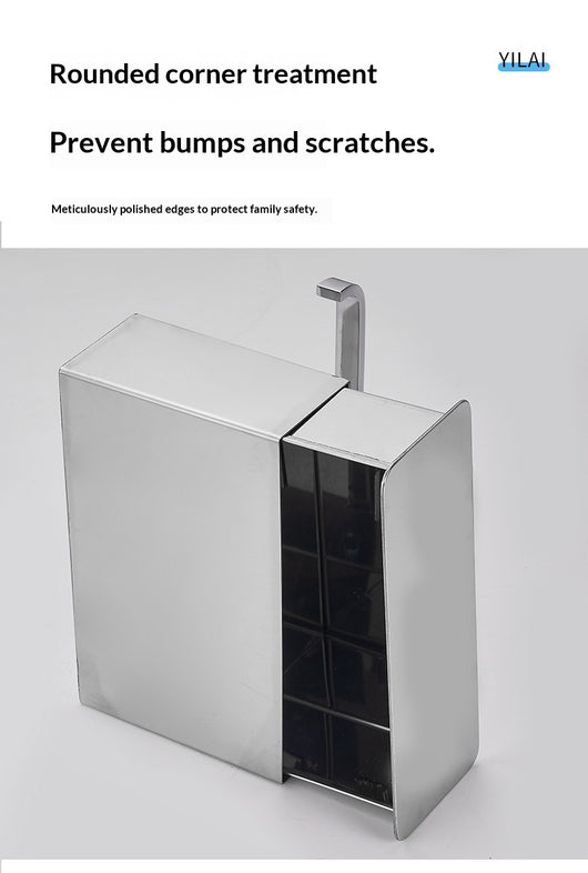 Organizador de Baño Negro con Repisa para Papel Higiénico y Toallitas - Image 11