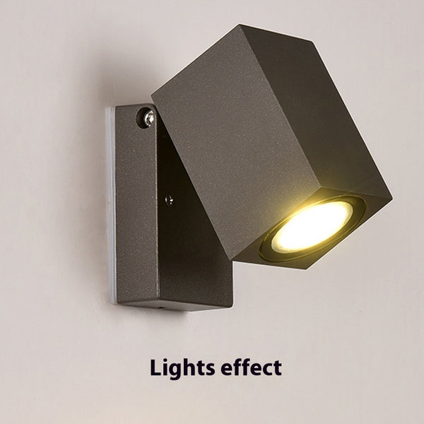 Lámpara LED Exterior de Pared con Ángulo Ajustable para Pasillos