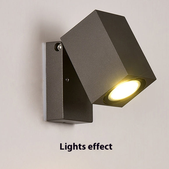Lámpara LED Exterior de Pared con Ángulo Ajustable para Pasillos