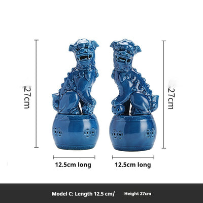Ornamentos de León en Cerámica Refractaria para Feng Shui - Image 5