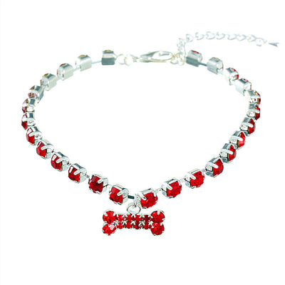 Collar Colgante Hueso con Brillantes - Image 8