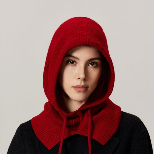 Gorro Tejido Premium Impermeable de Color Liso para Mujer