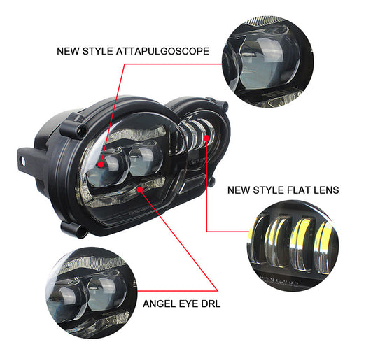 Faro Delantero LED para BMW R1200GS - Diseño Aerodinámico tipo Pájaro - Image 8