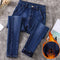 Pantalón Vaquero Slim Fit Talla Grande Mujer Terciopelo Grueso