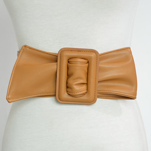 Cinturón Ancho de Piel de Oveja para Mujer - Image 12