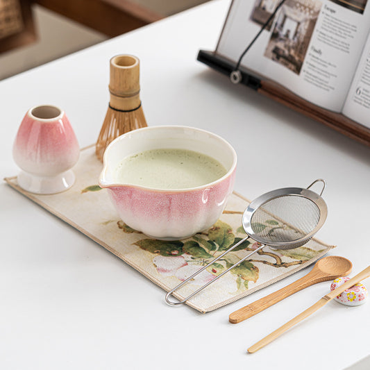 Batidor de Bambú Tradicional para Matcha - Set Completo Ceremonia del Té Estilo Dinastía Song