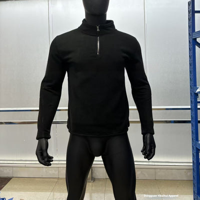 Suéter Casual de Cuello Alto con Cierre Frontal para Hombre - Otoño Invierno - Image 7