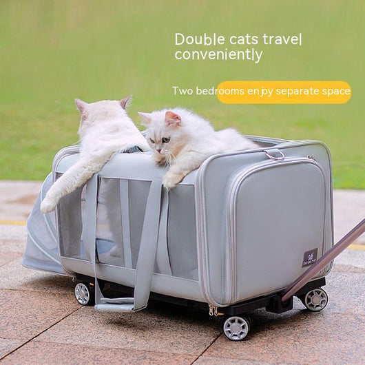 Carrito de Transporte Grande para Gatos