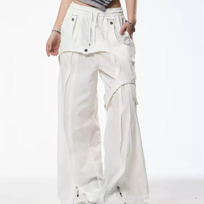 Pantalones Casuales con Diseño Patchwork Retro para Mujer - Primavera Verano - Image 4