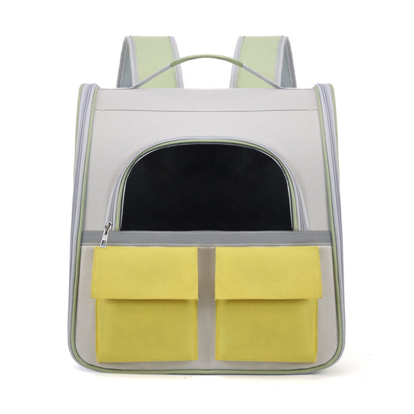 Mochila Transparente para Gatos de Gran Capacidad con Lona - Image 6