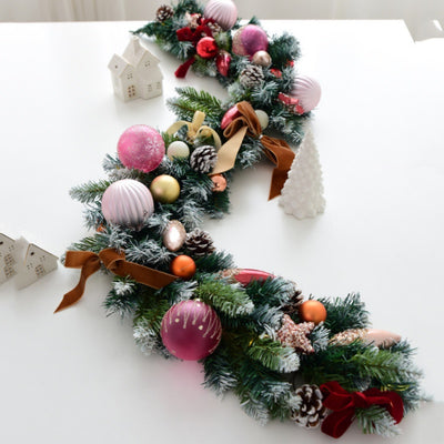 Decoración Navideña de Hojas de Ratán para Pared - Image 15