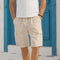 Shorts de Pana para Hombre con Múltiples Bolsillos