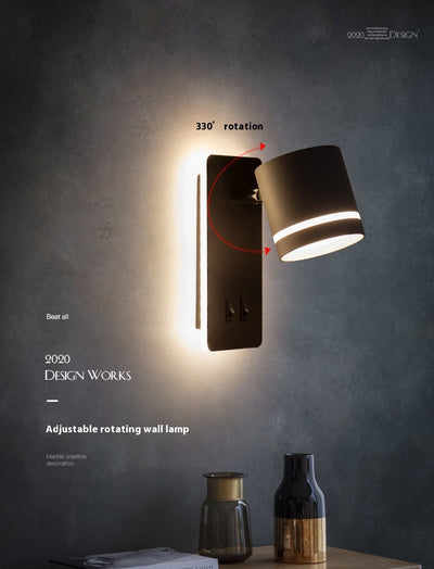 Lámpara LED de Lectura Minimalista Nórdica para Mesita de Noche - Image 12
