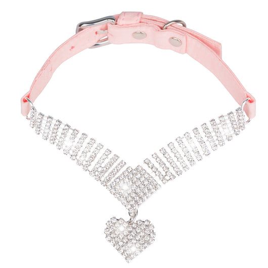 Collar para Gato con Diamantes y Ante Suave - Diseño Elegante Brilla - Image 5