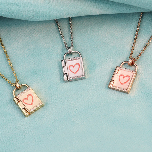 Dije Candado Personalizador con Foto y Letras de Colores