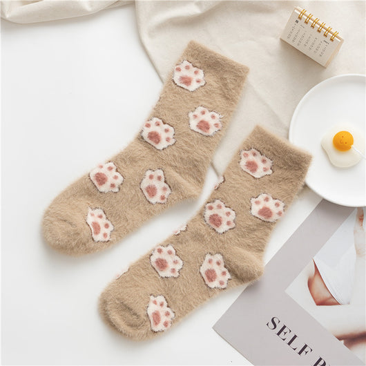 Calcetines de Felpa Mink Coral con Diseño de Animales Infantiles - Image 10