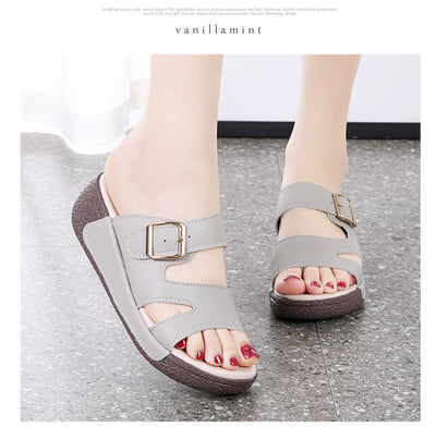 Sandalias Talla Grande Mujer Verano Suela Suave con Alzada - Image 27