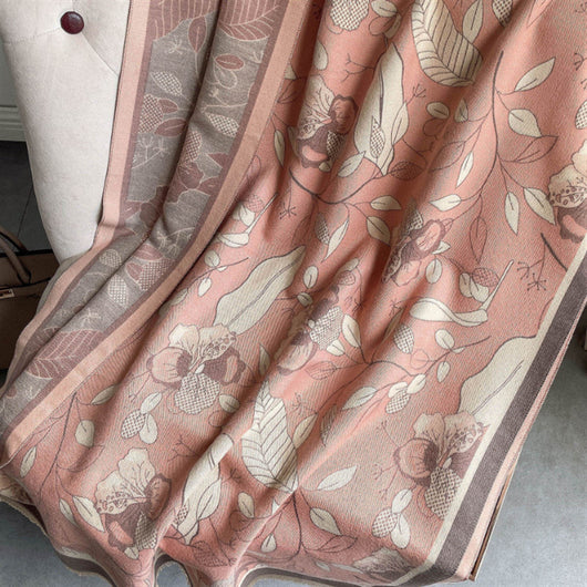 Chal Decorativo de Jacquard con Borlas para Mujer - Image 5
