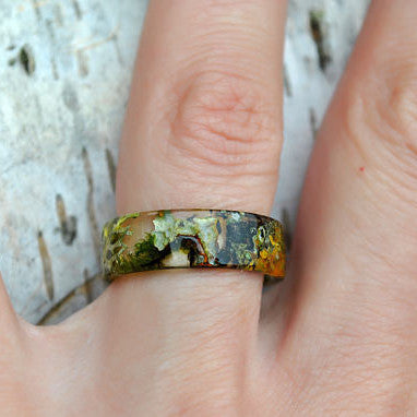 Anillo de Resina con Facetas Artesanal - Diseño Único y Personalizado - Image 2