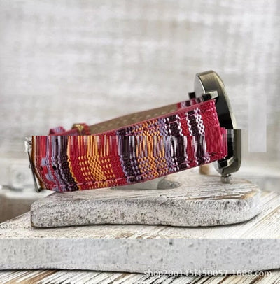 Reloj para Dama con Esfera Multicolor y Patrón Arcoíris - Image 8