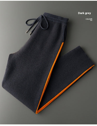 Pantalones de Punto Cashmere Grueso para Hombre - Cómodos y Versátiles - Image 21