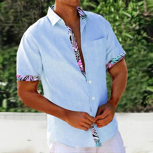 Camisa Playera Hombre Rayas 3D Manga Suelta Casual - Image 11