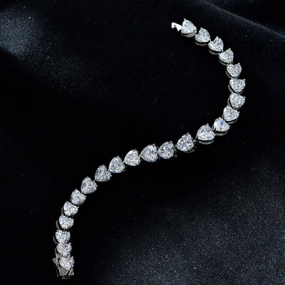Pulsera de Plata Pura con Diamantes de Carbono - Brillo Completo - Image 11