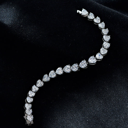 Pulsera de Plata Pura con Diamantes de Carbono - Brillo Completo - Image 11