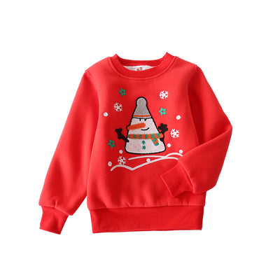 Suéter Navideño para Bebé con Muñeco de Nieve y Forro de Terciopelo - Image 12