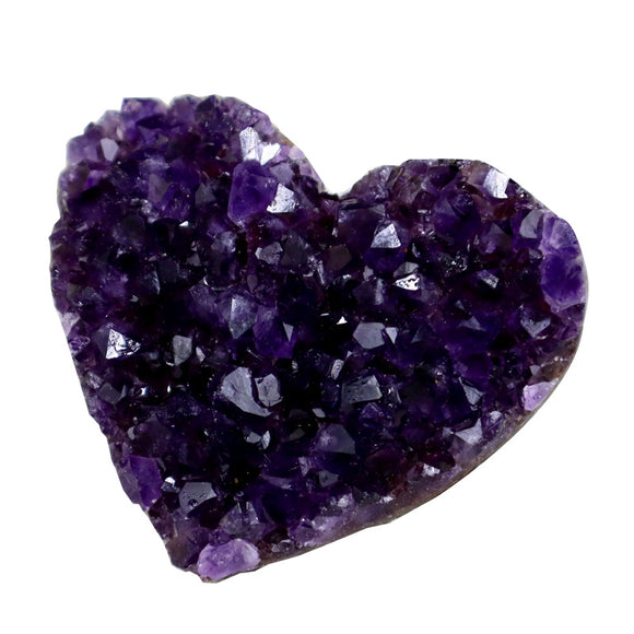 Ornamento Corazón de Amatista - Pequeño Talismán del Amor