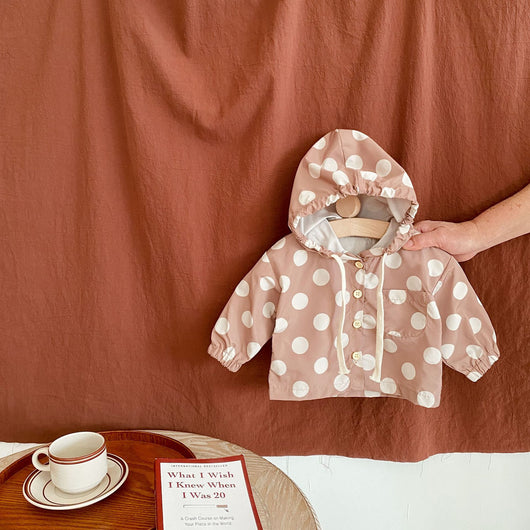 Cardigan Protector Solar con Estampado de Lunares para Bebé - Image 12