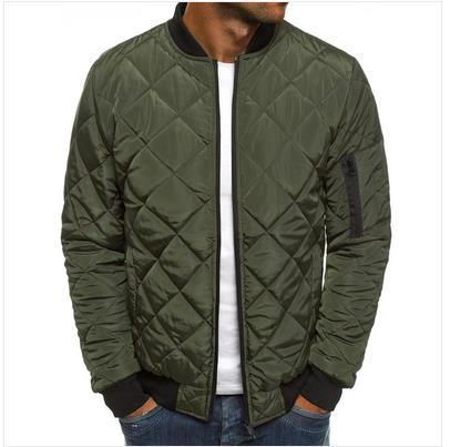 Chaqueta de Algodón para Hombre con Cuello de Pie y Costuras de Diamante - Image 14