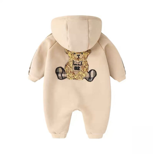 Pijama Enterizo Polar Forrado para Bebés - Otoño Invierno - Image 2