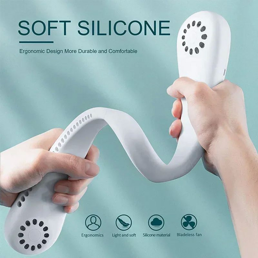 Ventilador Portátil de Cuello USB Recargable - Manos Libres - Image 11