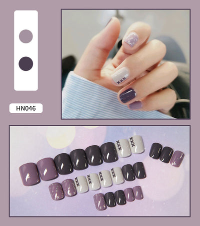 Uñas Postizas Decoradas Adhesivas - Diseño Profesional Listo para Usar - Image 30