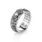 Little Pixiu Heart Sutra Ring Men And Women Lucky Vajra inlaid with copper and s