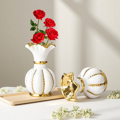 Florero de Cerámica Nórdico Moderno - Decoración Elegante para Sala y Comedor - Image 4