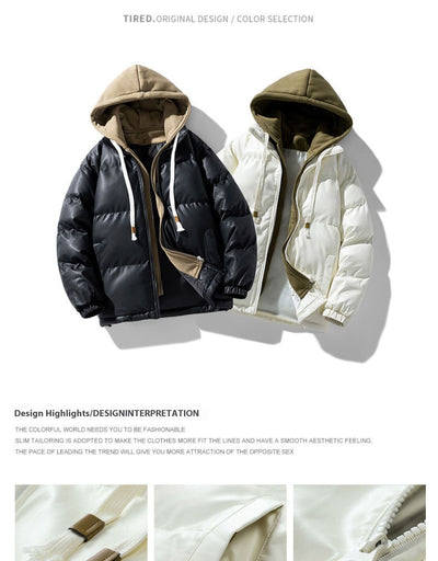 Abrigo Acolchado Coreano con Capucha - Diseño Moderno de Dos Capas - Image 7