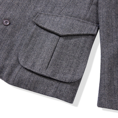 Chaqueta de Lana Gruesa Espiga Retro para Hombre - Image 9