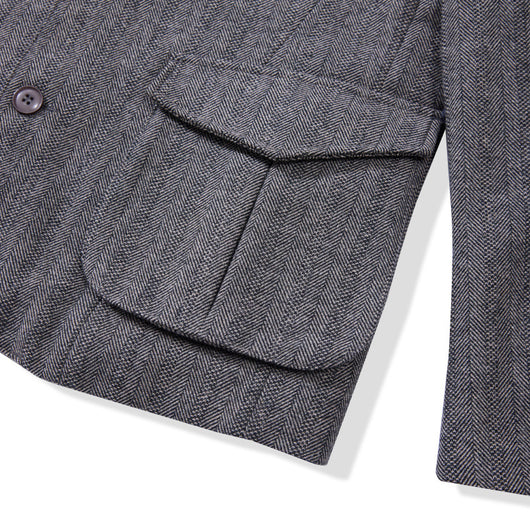 Chaqueta de Lana Gruesa Espiga Retro para Hombre - Image 9