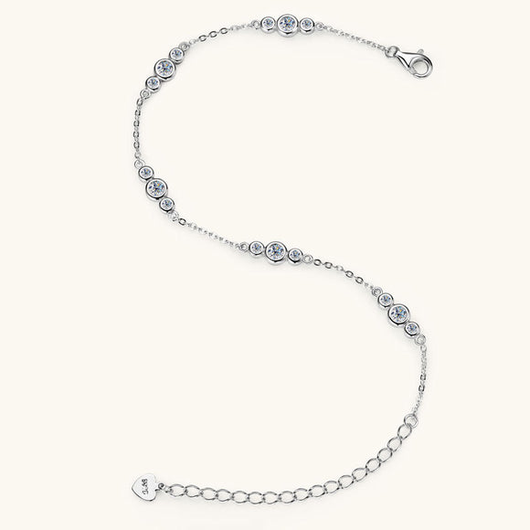 Pulsera Minimalista de Moissanita Europeo Americano Nicho