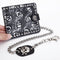 Cartera Punk Rock con Calavera y Cadena Antirrobo