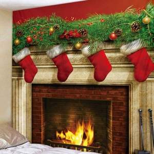 Tapiz Navideño con Flores para Chimenea y Dormitorio - Image 4