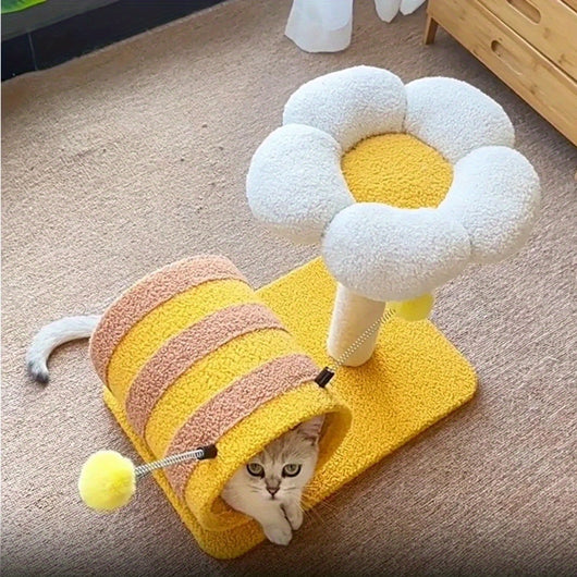 Árbol para Gatos con Túnel y Rascador de Sisal - Marco de Escalada Bee Cat - Image 5