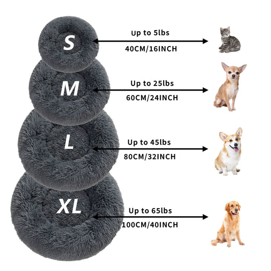 Cama Donut para Perros - Cómoda Felpa Suave Lavable - Image 66