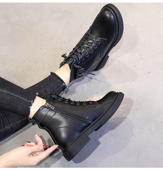 Botas Casuales Forradas en Fleece para Mujer - Botines Cálidos Tipo Tubo - Image 8