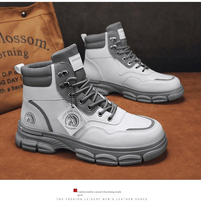 Botas Martin Altas Estilo Británico Casual para Hombre - Image 21