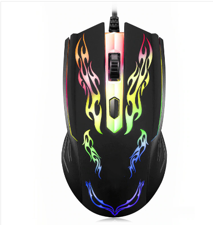 Ratón Gaming USB con Luz Respirable Multicolor para Oficina y Competencia - Image 7